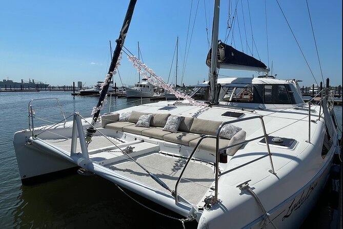 Luxury Catamaran Private Tour Baltimore Harbor - The Monument and the Sunset Moment