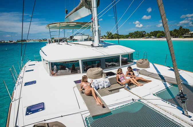 Luxury Catamaran, Snorkel and Dining Experience Barbados - Sailing back with Barbados in view
