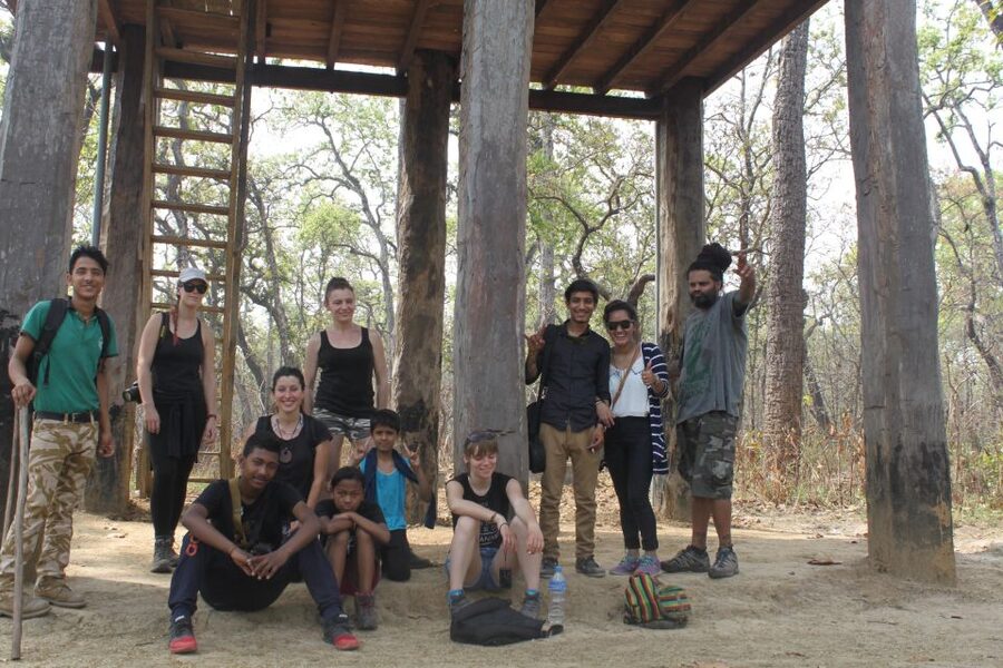 Luxury Chitwan Jungle Safari Package (2Nights/3Days) Resort - Walking through the jungle