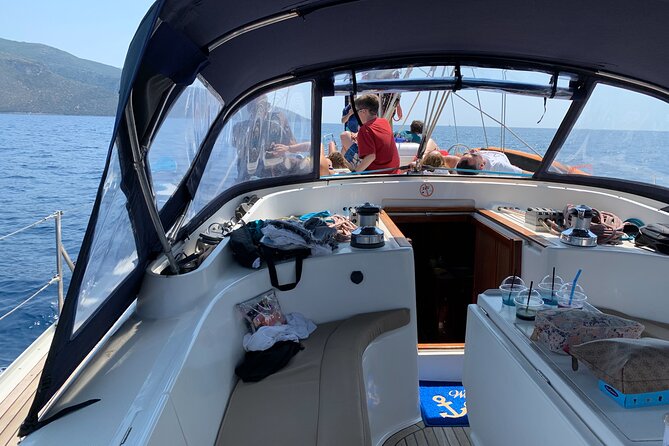 Luxury Day Cruises to Ithaca - swimming, snorkeling food and more ! - Talaros Beach and Pera Pigadia Bay