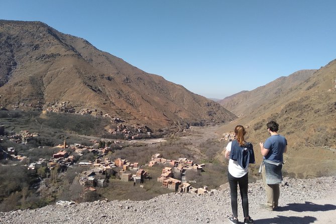 Luxury day trip: Three valleys & camel ride Agafay Desert - Agafay at sunset, with camels and tea