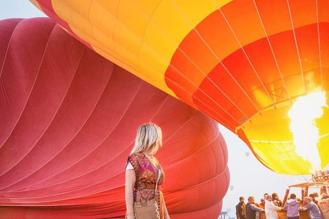 Luxury Hot Air Balloon Riding in Luxor - The Valley of the Kings below the basket