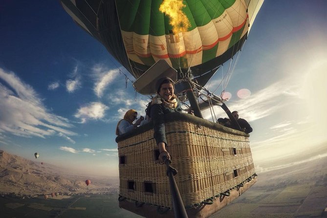Luxury Hot Air Balloon Riding in Luxor - Taking off over the Nile River Valley