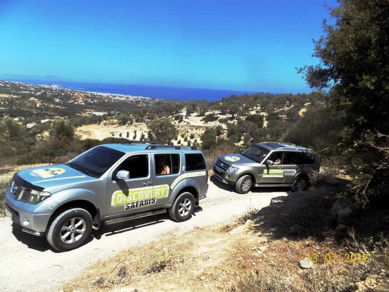 Luxury Jeep Safari to South Coast, Palm Beach and Canyons - Reaching Preveli Palm Beach