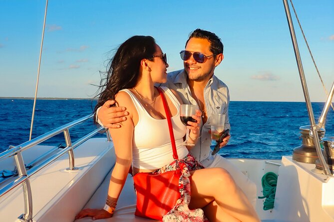 Luxury Sunset Sailing Cruise in Cancun with Light Dinner and Open Bar - Open bar, music, and the crew’s role