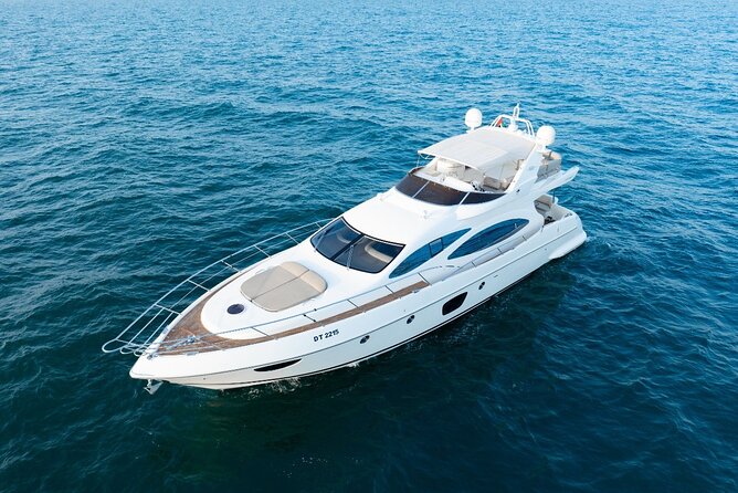 Luxury Yacht Private Rental from Dubai Marina - The four-hour route and lagoon swimming