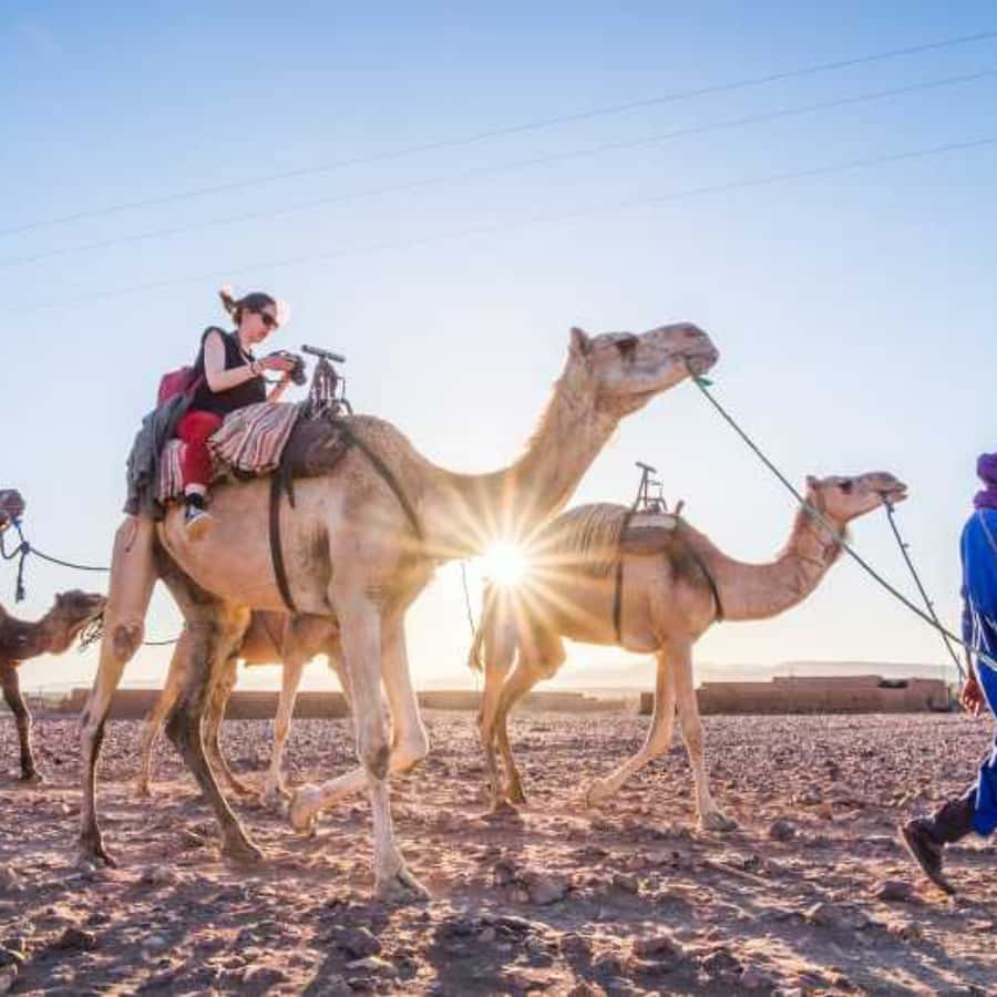 Marrakech to Zagora:2-Day Luxury Sahara Tour with Camel Ride - Arriving in Zagora by camel