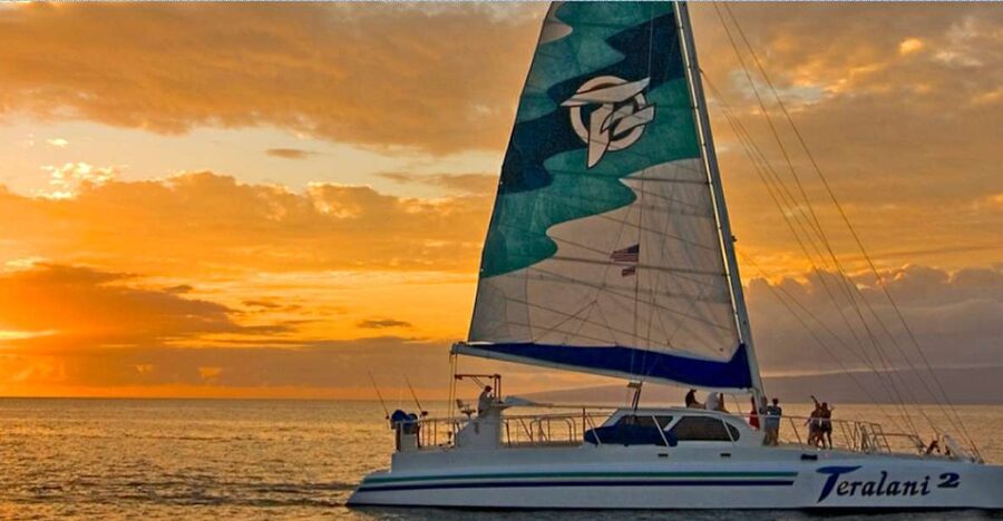 Maui: Ka'anapali Luxury Sunset Cocktail Sail with Open Bar - Settling in on the luxury catamaran
