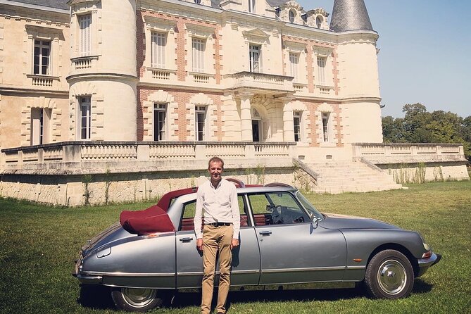 Médoc luxury wine tour aboard a Citroën DS Limousine Convertible - Saint-Julien and the château road