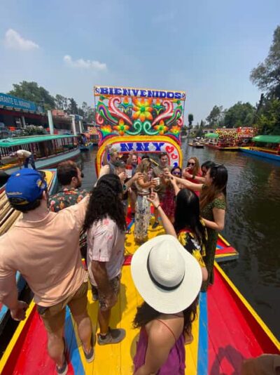 Mexico City: Xochimilco Boat with Guacamole & Premium Drinks