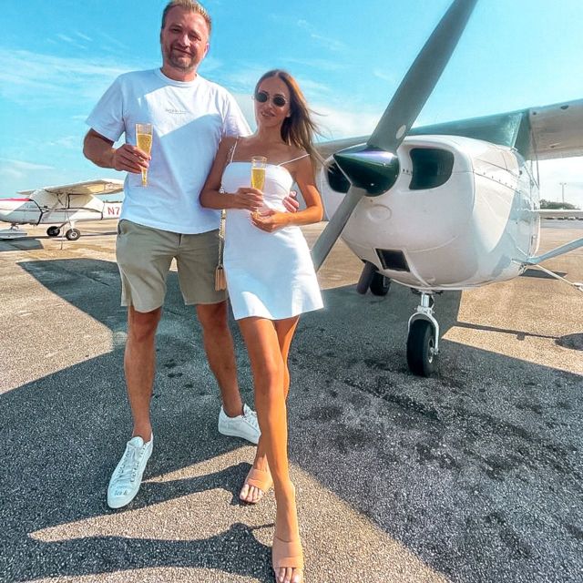 Miami Beach: Private Luxury Airplane Tour with Champagne - Vizcaya Museum and Gardens from above