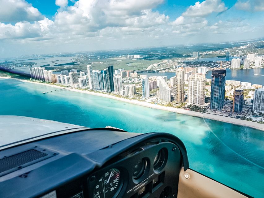 Miami Beach: Private Luxury Airplane Tour with Champagne - Fisher Island, a private island seen from the air