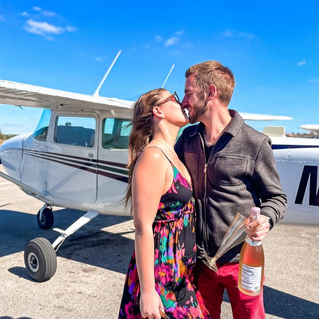 Miami Beach: Private Luxury Airplane Tour with Champagne - Bill Baggs Cape Florida State Park and the return flight