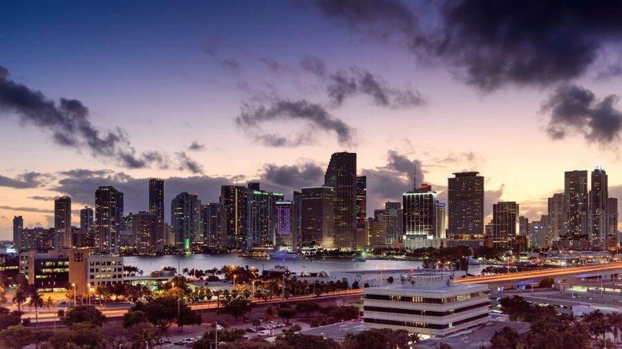 Miami: Private Luxury Airplane Tour with Champagne - Crossing toward Key Biscayne and Fisher Island