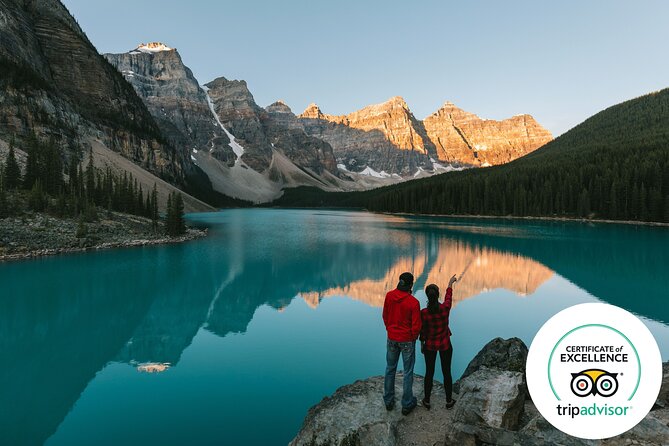 Moraine Lake & Lake Louise Sunrise | Award-Winning Premium Tour - Lake Louise after the first light