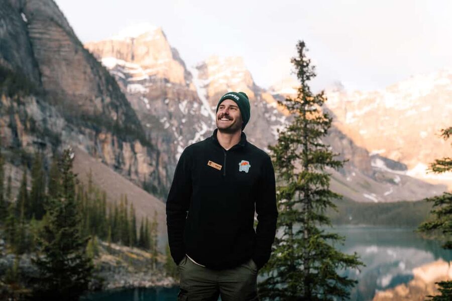 Moraine Lake Sunrise: Premium Tour from Canmore & Banff - Arriving at Moraine Lake during blue hour