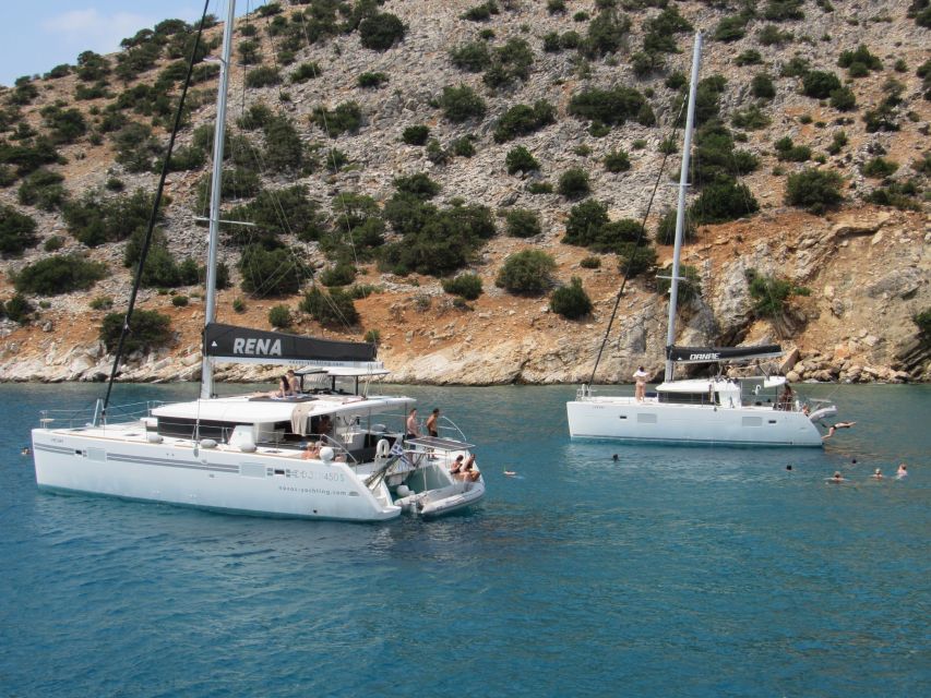 Naxos: Luxury Catamaran Day Trip with Lunch and Drinks - Why the captain controls the route
