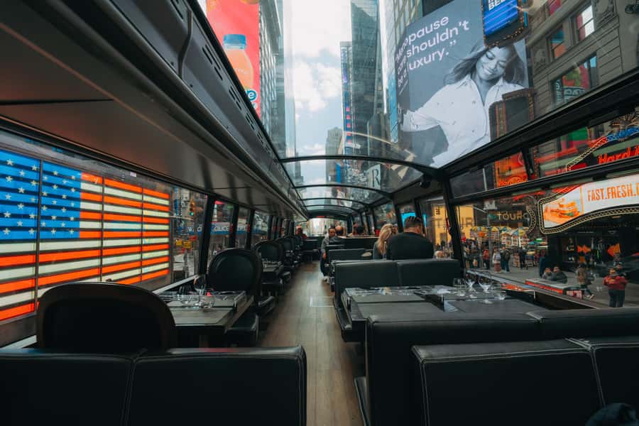 New York City: Bustronome Gourmet Lunch Tour on a Luxury Bus - West 58th Street Is the Starting Point