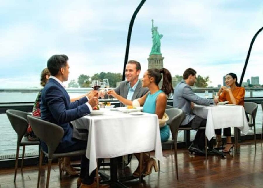 NYC: City Cruises Luxury Brunch, Lunch or Dinner Cruise - The Statue of Liberty moment