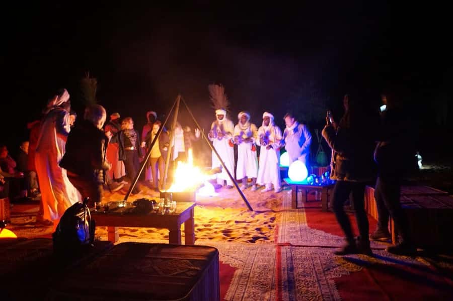 Overnight in Luxury Tent in Desert Camp Erg Chebbi Merzouga - Meeting at the desert parking area