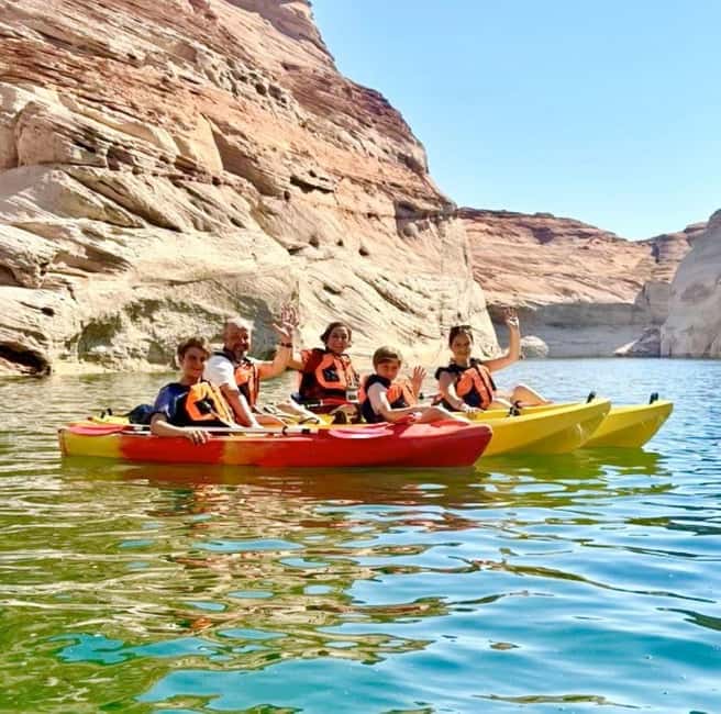 Page, Arizona: Lake Powell Premium Kayak Rental - Walking from the beach into the slot canyon