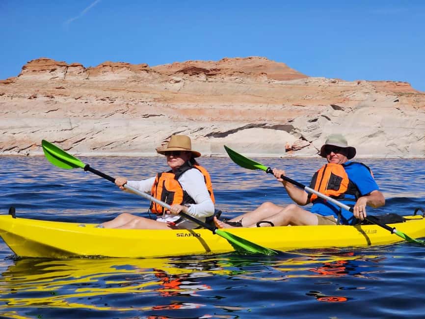 Page, Arizona: Lake Powell Premium Kayak Rental - How the day works from 8:00 AM to 5:00 PM
