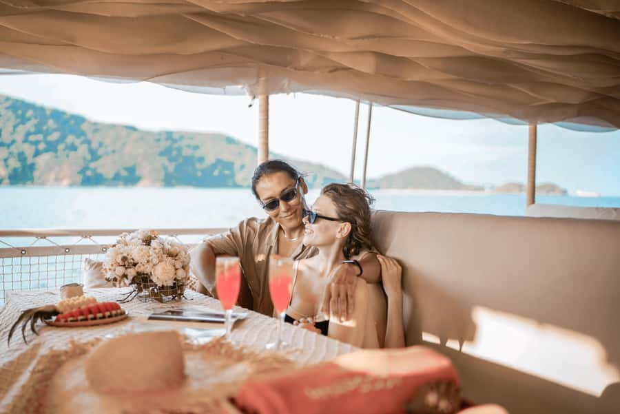 Phuket: Coral & Racha Sunset Luxury Catamaran Party Cruise - Racha Island is the main water-play stop
