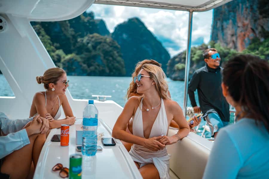 Phuket: James Bond & Phang Nga Bay by Luxury Sunset Yacht - The floating water playground