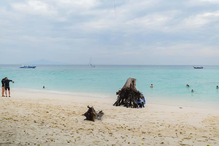 Phuket: Phi Phi, Bamboo & Maithon by Premium Speed Catamaran - Viking Cave is the main water-activity stop