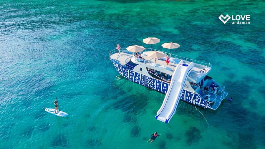 Phuket: Phi Phi Maiton Island Sunset Premium Catamaran Tour - Snorkeling and the shift to Maiton Island