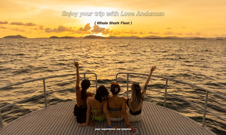 Phuket: Phi Phi Maiton Island Sunset Premium Catamaran Tour - Hotel pickup and breakfast at Panwa