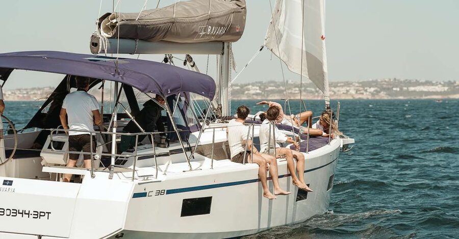 Portimao: Luxury Sail-Yacht Cruise with Sunset Option - Leaving Portimão Marina and finding your bearings