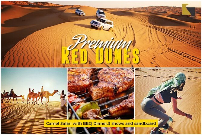 Premium Desert Safari Dubai: Desert Camping & Dune Bashing - The Lahbab red-dune drive