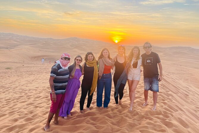Premium Desert Safari Dubai : Dune Bashing, Camel Ride with BBQ - Pickup, timing, and the question of group size