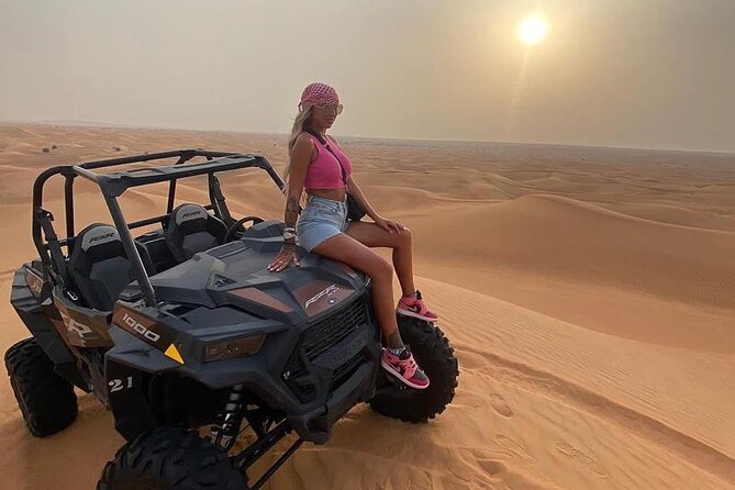 Premium Desert safari With Dune buggy camel ride BBQ dinner - What the 30-minute dune buggy ride is really like