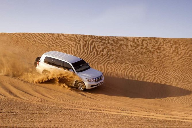 Premium Morning Desert Safari in 4x4 Private Vehicle Up To 6 Pax - Camel riding and sandboarding add variety