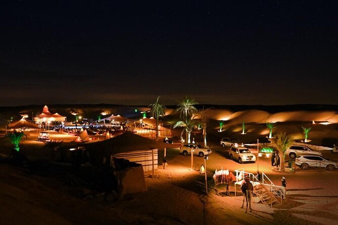 Premium Private Desert Safari with Camel Ride & Live BBQ Dinner - The desert camp and buffet dinner