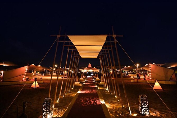 Premium Private Desert Safari with Camel Ride & Live BBQ Dinner - Forty-five minutes of dune bashing