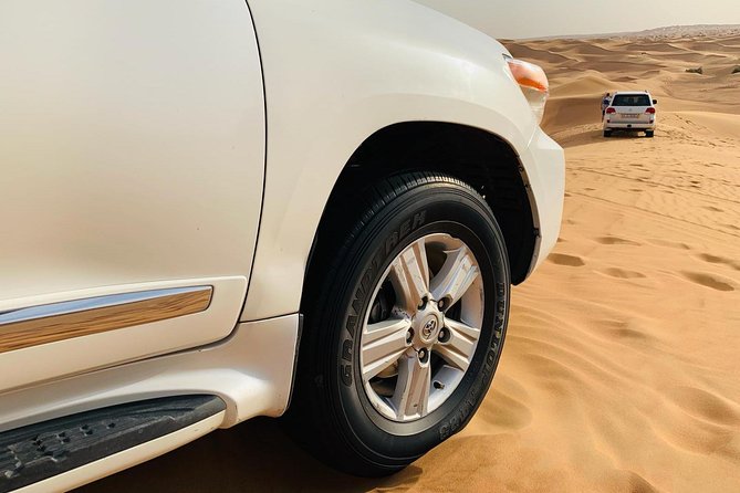 Premium Red Dunes Safari and Camel Safari with BBQ Dinner - Camel riding, coffee, and the camp setting