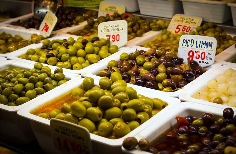 PREMIUM TAPAS TOUR: Paella, Market Tastings, and Winery - Wine and anchovies at the 1840 winery