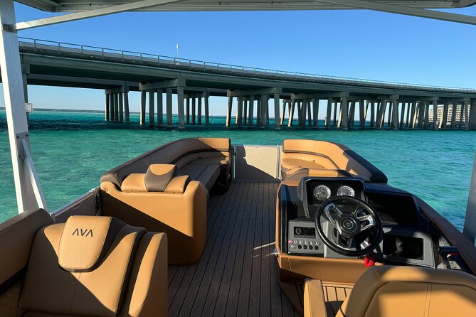 Private Crab Island Luxury Slide Pontoon Charter - Leaving from Fort Walton Beach for Crab Island