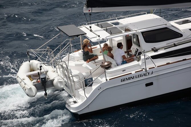 Private Full Day, Fun Day Aboard SY Mazu - Luxury Gemini Legacy Catamaran - What a private day aboard SY Mazu feels like