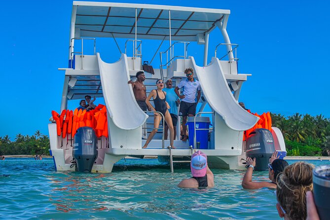 Private Luxury Double Slide Party Boat - Dolphins, slides, and the party sandbar