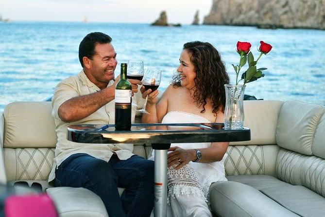 Private Luxury Pontoon Boat, Snorkel, Arch, Sunset & byond - What your two hours around Cabo actually include