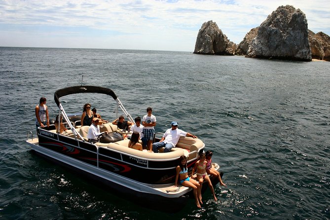 Private Luxury Pontoon Boat, Snorkel, Arch, Sunset & byond - Land’s End, the Arch, and Cabo’s famous beaches