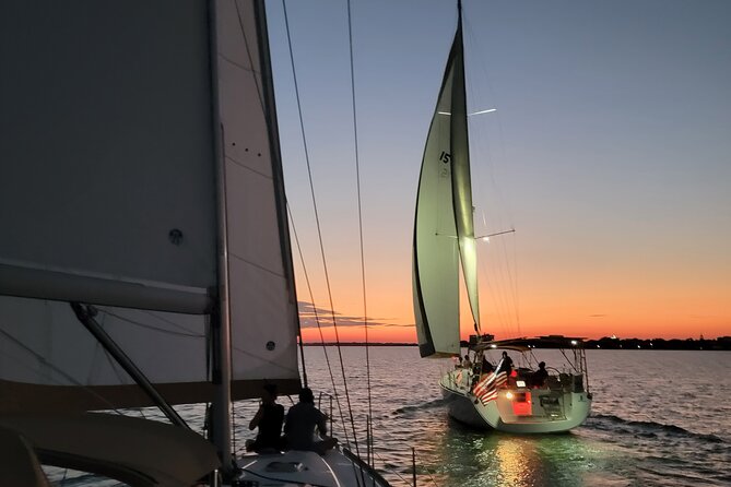 Private Luxury Sunset Sail on the 50ft Sailing Yacht Fate BYOB - USS Yorktown and the USS Laffey