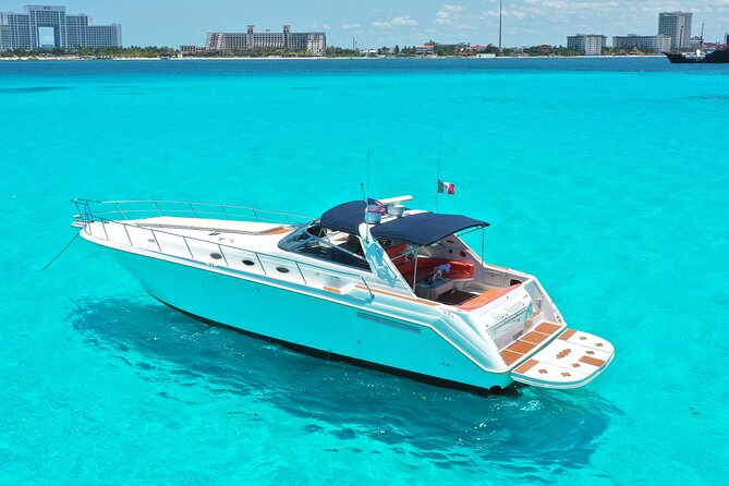 Private Luxury Yacht 55FT Rental in Cancun - Leaving the Nichupte Lagoon
