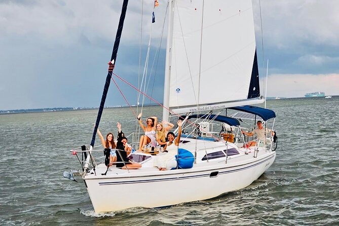 Private Luxury Yacht Charters, BYOB & Dolphins - Downtown Charleston from the water