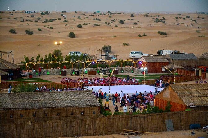 Private Premium Desert Safari 4x4 Vehicle with BBQ Dinner - DUBAI - Arabic welcome and dinner beneath the sky