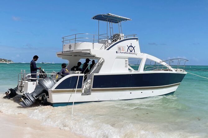 Private VIP Catamaran Party Boat Punta Cana Bavaro - Third stop: a natural pool for floating and drinks